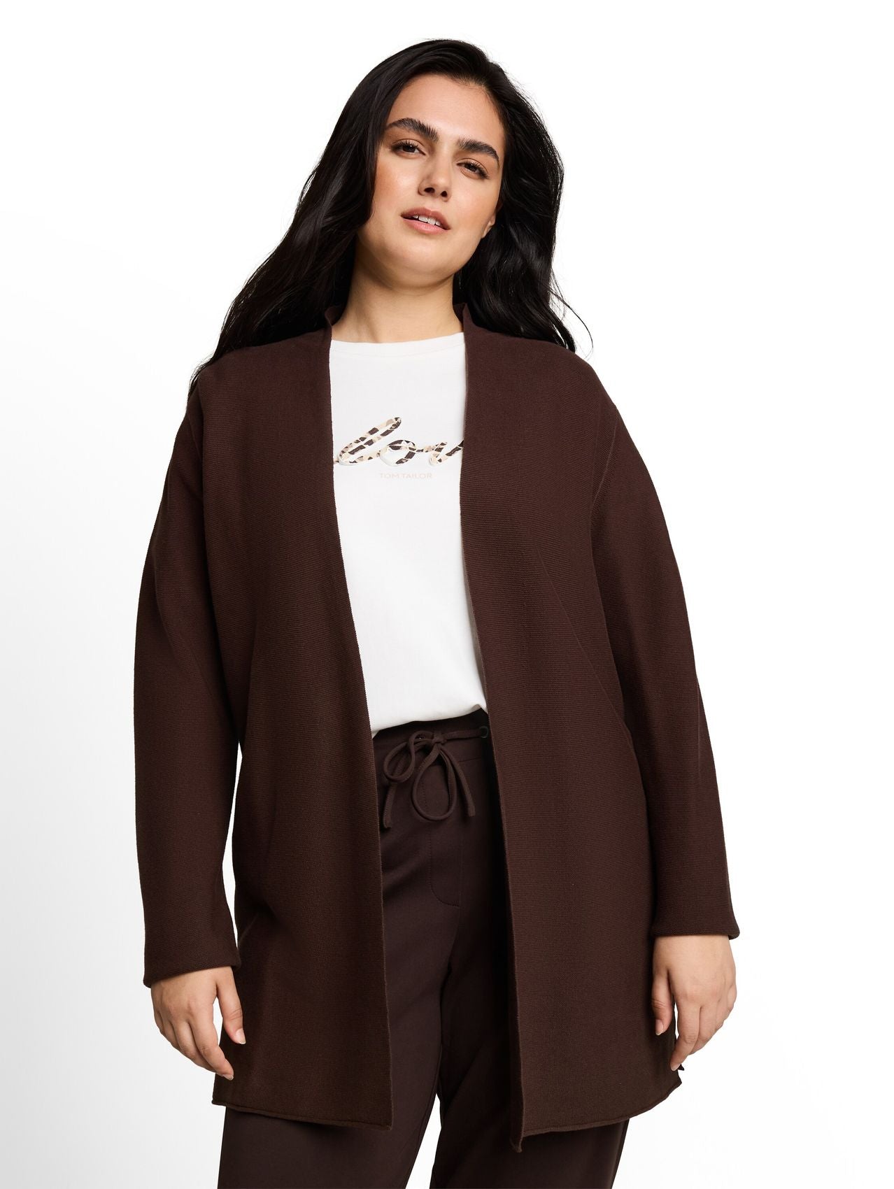 TOM TAILOR Plus Size - Cardigan aus Baumwolle