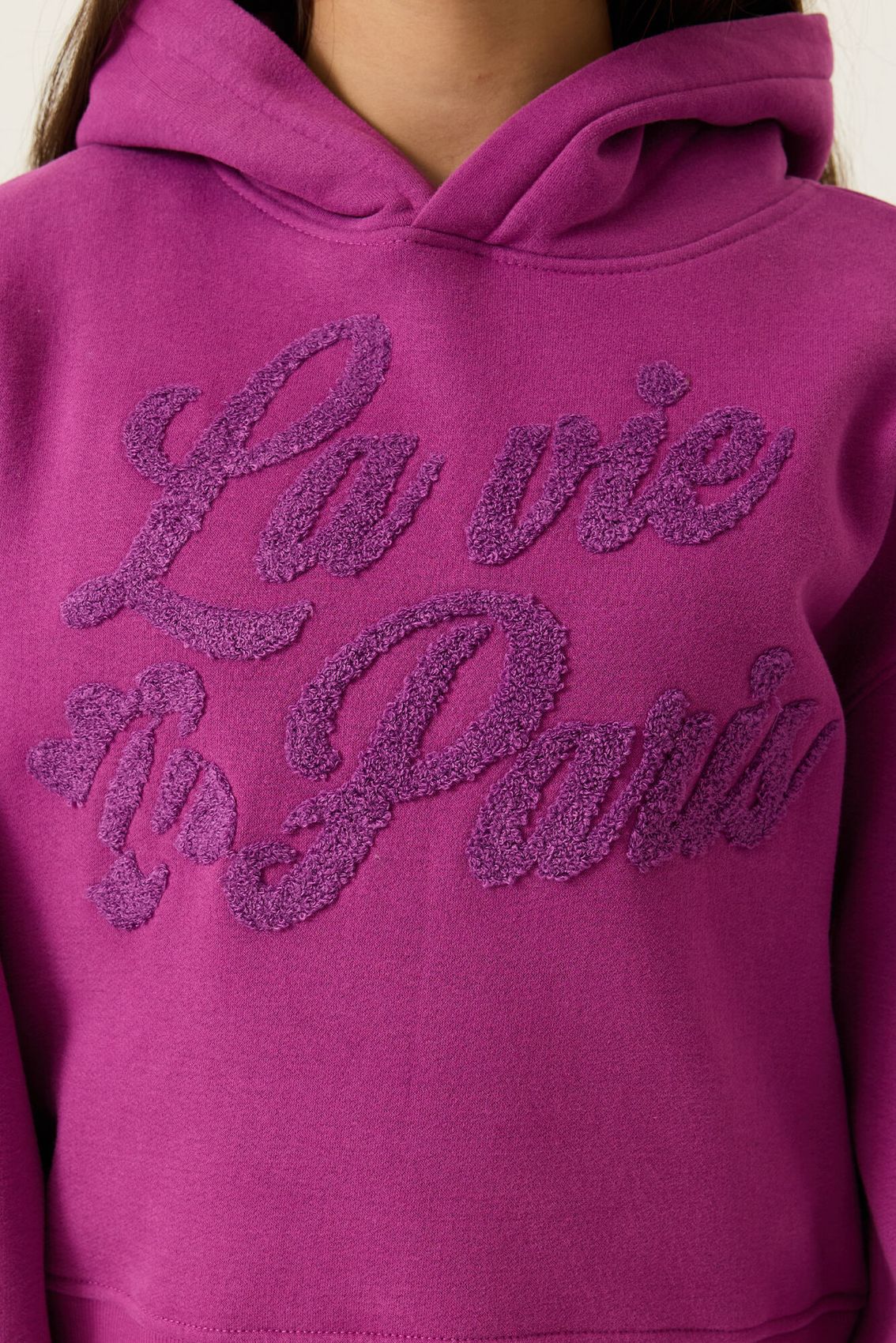 Hoodie mit Teddy-Schriftzug