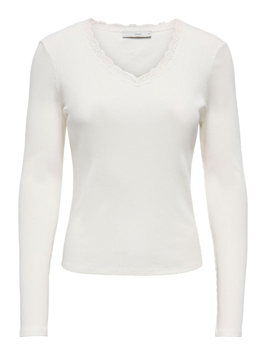 ONLY ONLSARA SHARAI L/S V-NECK TOP JRS NOOS XL