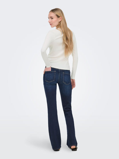 ONLY ONLSARA SHARAI L/S V-NECK TOP JRS NOOS
