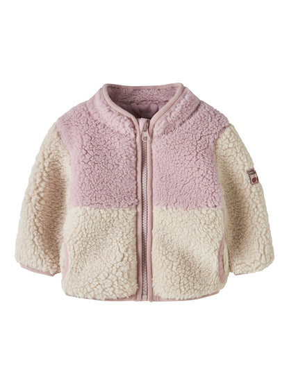 BESTSELLER NBFMACEY TEDDY JACKET BLOCK