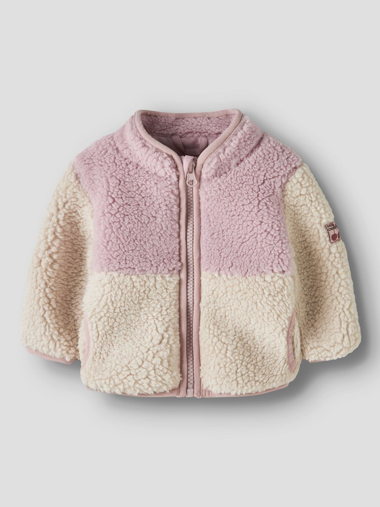 BESTSELLER NBFMACEY TEDDY JACKET BLOCK