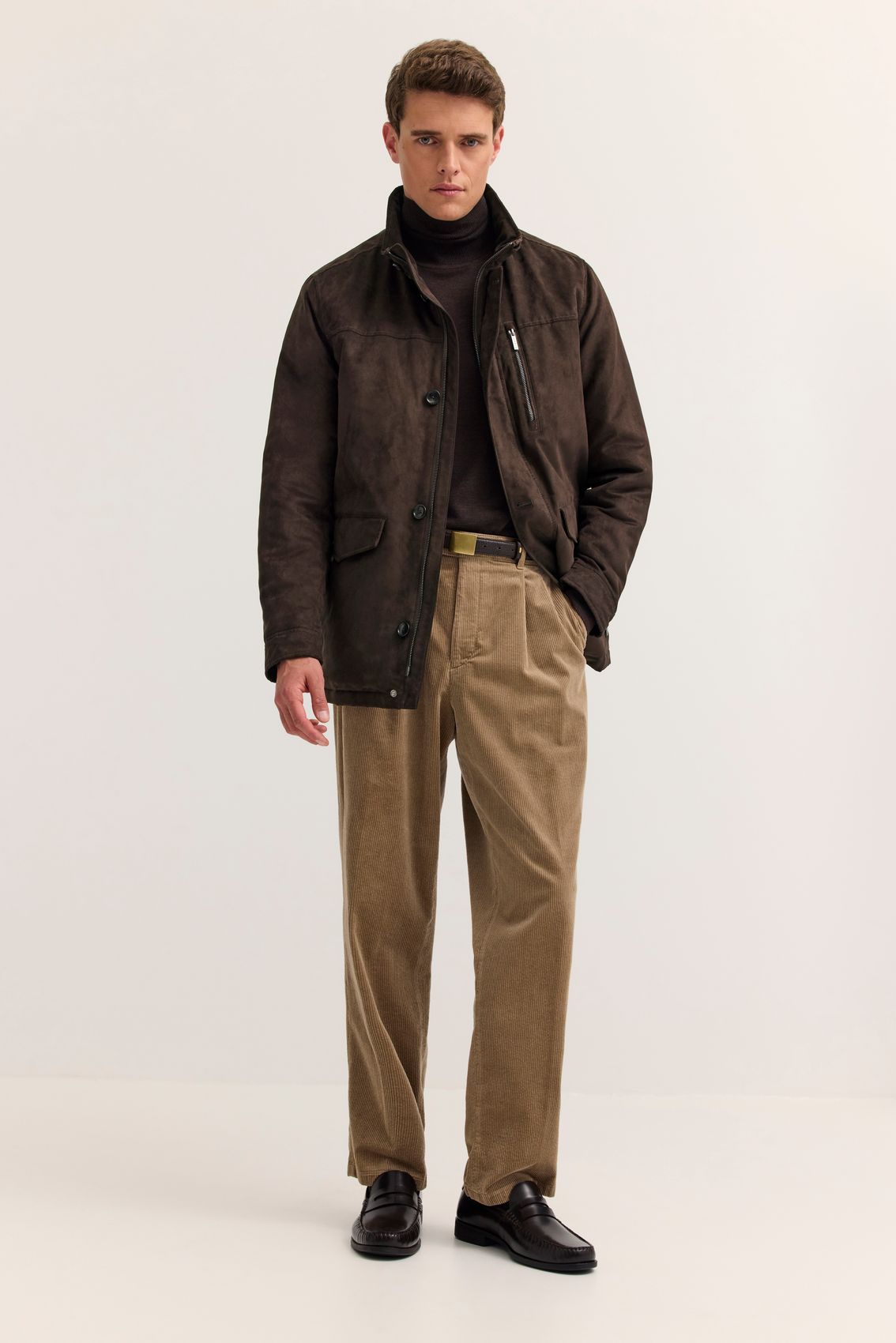 BRINKMANN Veloursjacke mit Stehkragen