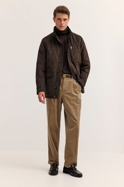 BRINKMANN Veloursjacke mit Stehkragen