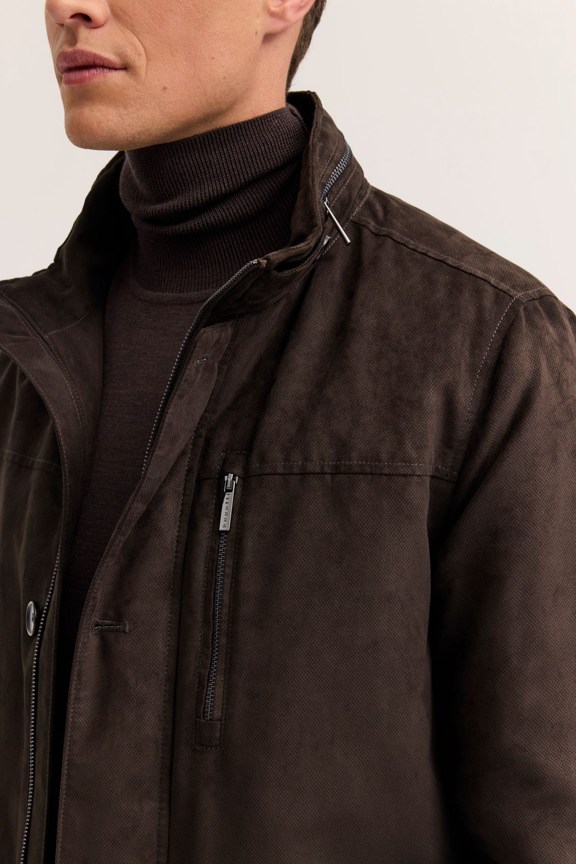 BRINKMANN Veloursjacke mit Stehkragen