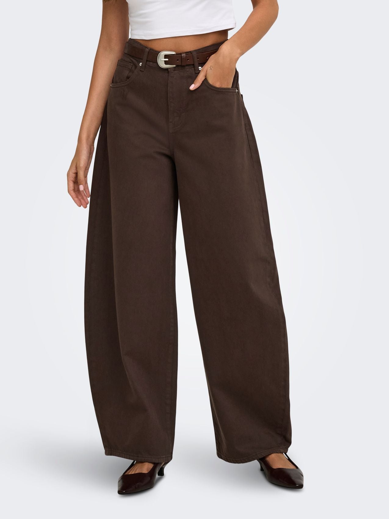 ONLY Wide Fit Barrel Jeans