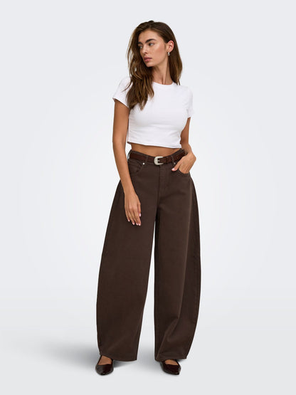ONLY Wide Fit Barrel Jeans