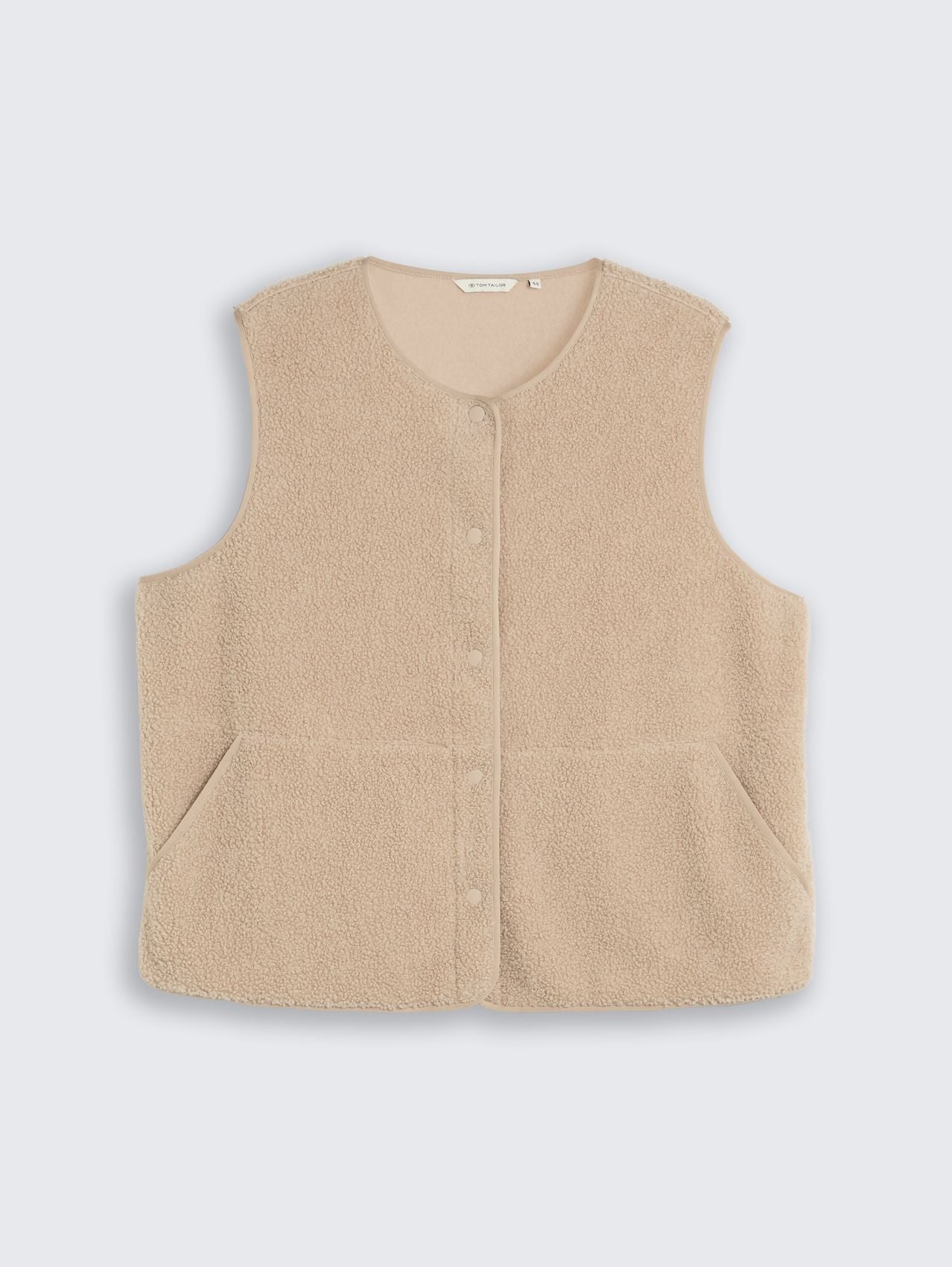 TOM TAILOR Plus Size - Boxy Fit Teddy Weste