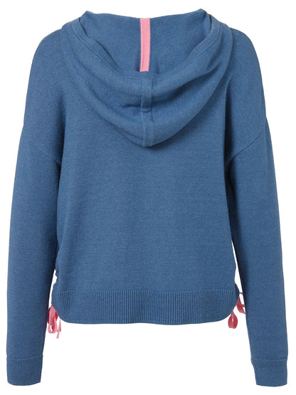 VIA APPIA Pullover Kapuze 1/1 Arm Intarsie