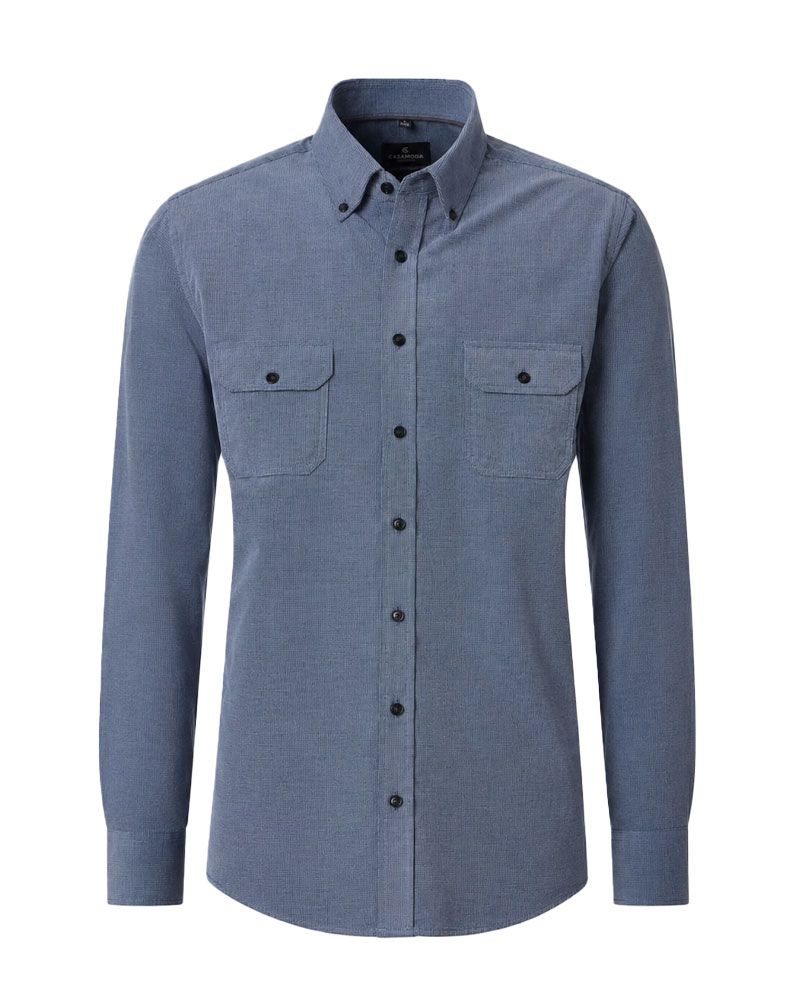 CASA MODA Langarmhemd mit Button-down-Kragen