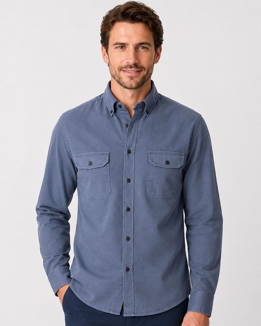 CASA MODA Langarmhemd mit Button-down-Kragen