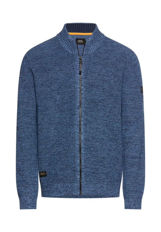 CAMEL ACTIVE Kernige Strickjacke aus Baumwollgemisch