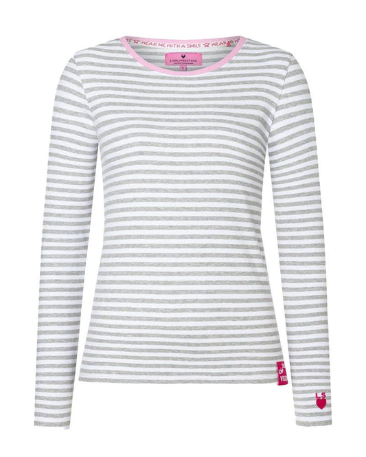 LIEBLINGSSTÜCK Gestreiftes Langarmshirt mit Kontrast-Details