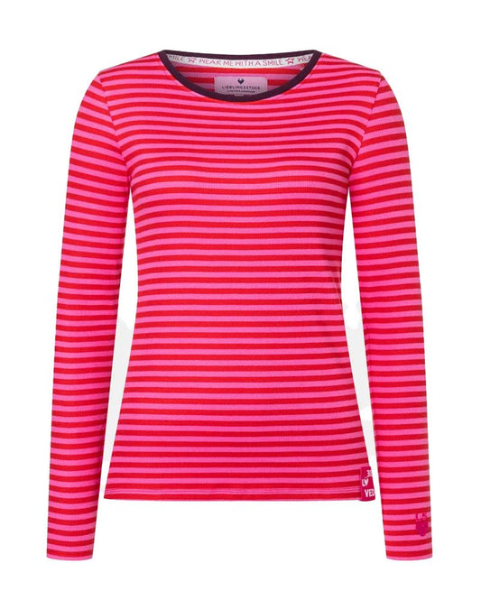 LIEBLINGSSTÜCK Gestreiftes Langarmshirt mit Kontrast-Details