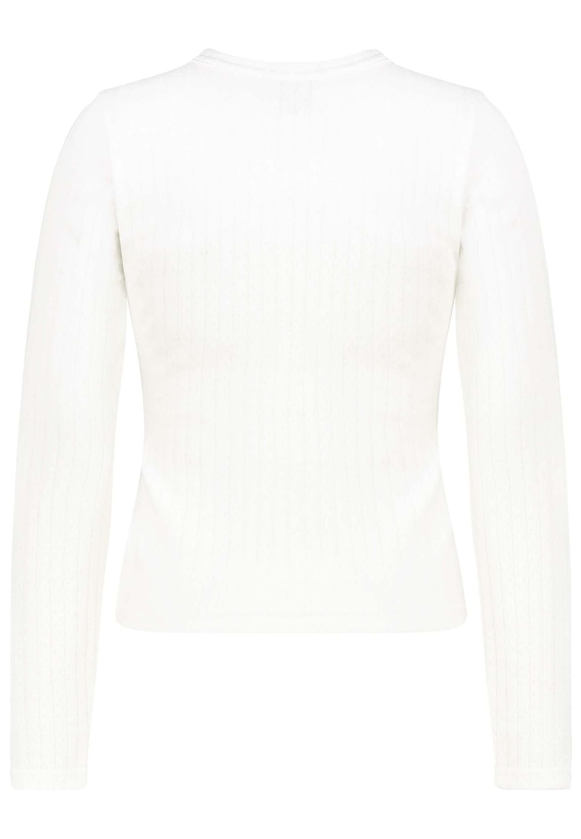 SUBLEVEL Damen, Shirt langarm, offwhite