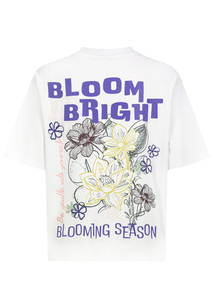 SUBLEVEL Damen, Shirt kurzarm, white