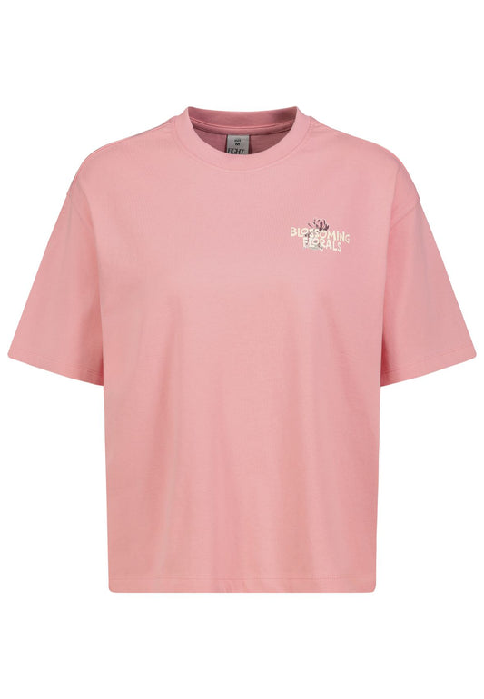 SUBLEVEL Damen, Shirt kurzarm, peony rose S