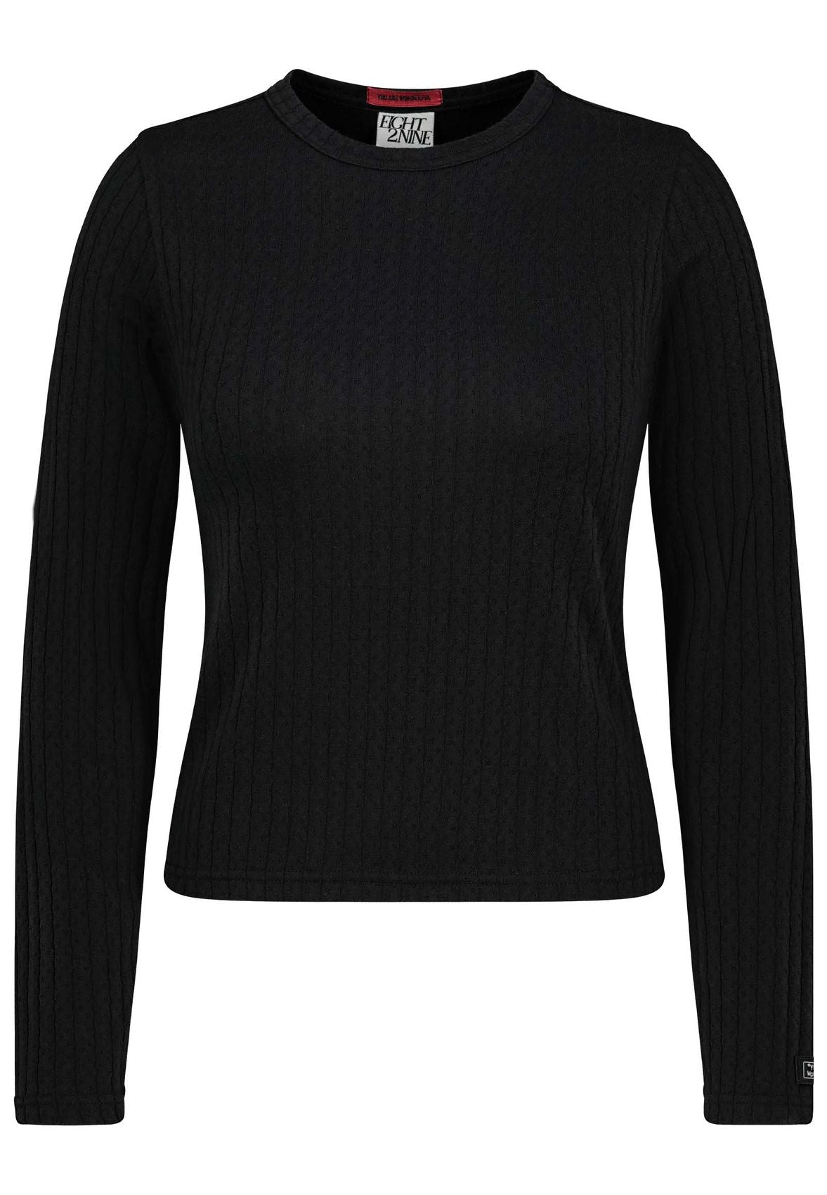 SUBLEVEL Damen, Shirt langarm, black M