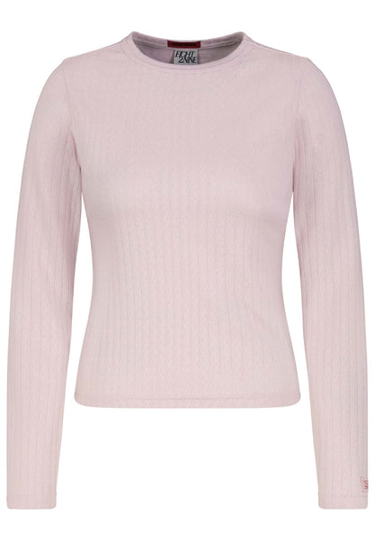 SUBLEVEL Damen, Shirt langarm, iced rose S