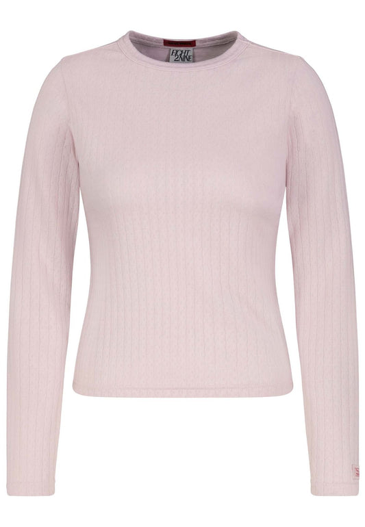 SUBLEVEL Damen, Shirt langarm, iced rose
