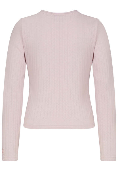 SUBLEVEL Damen, Shirt langarm, iced rose