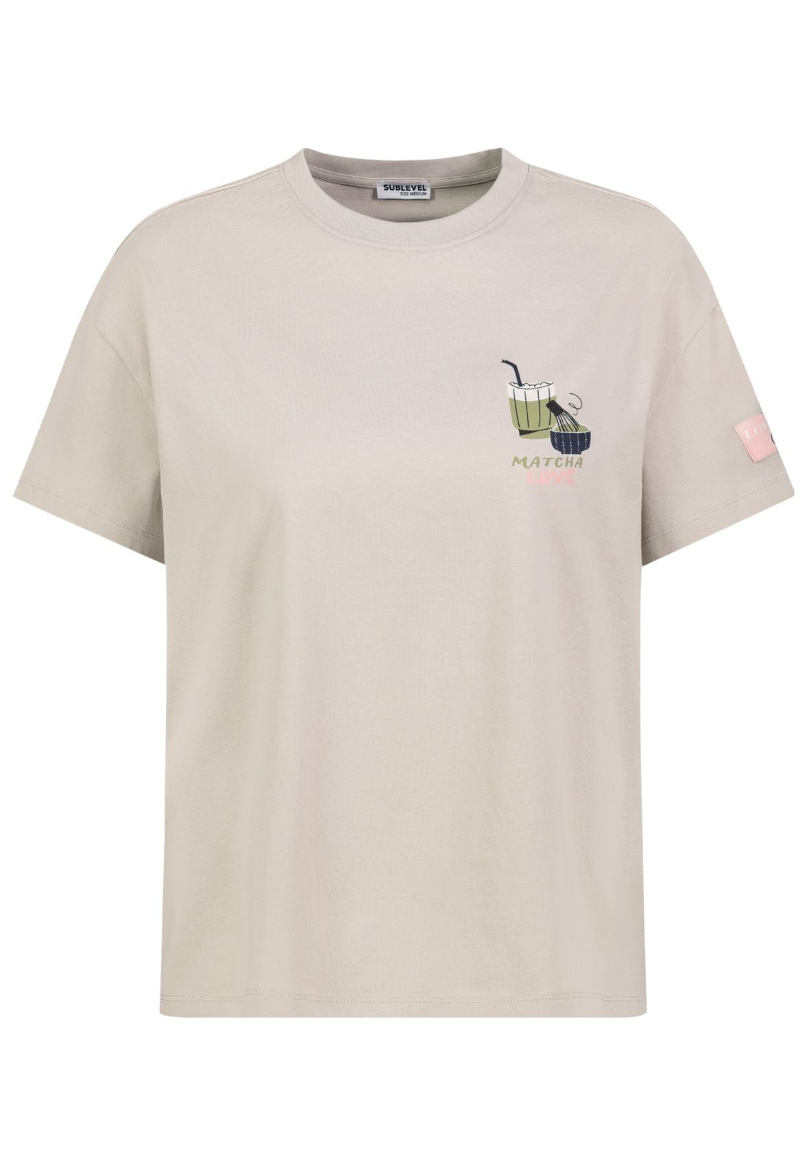 SUBLEVEL Damen, Shirt kurzarm, light sand M