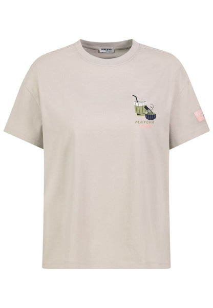 SUBLEVEL Damen, Shirt kurzarm, light sand M