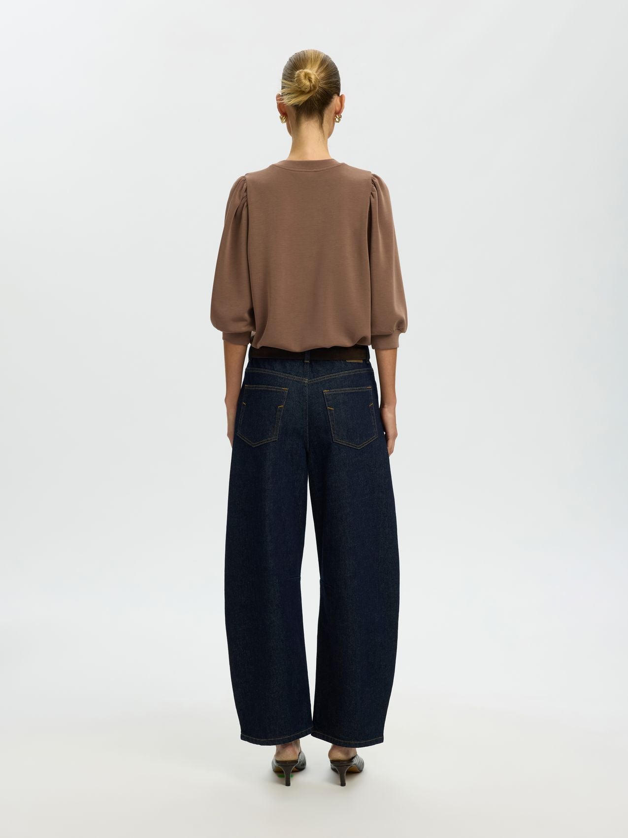 SELECTED SLWTENNY 3/4 SWEAT TOP NOOS