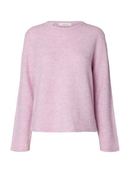 SELECTED SLWLULU NEW LS KNIT O-NECK NOOS M