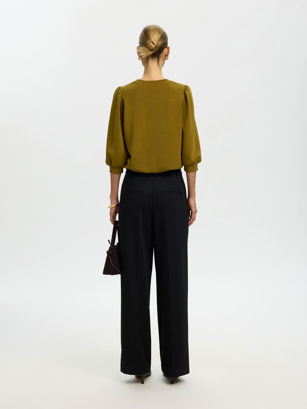 SELECTED SLWTENNY 3/4 SWEAT TOP NOOS