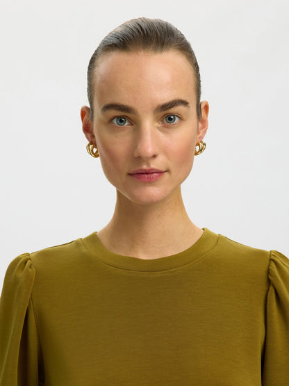 SELECTED SLWTENNY 3/4 SWEAT TOP NOOS