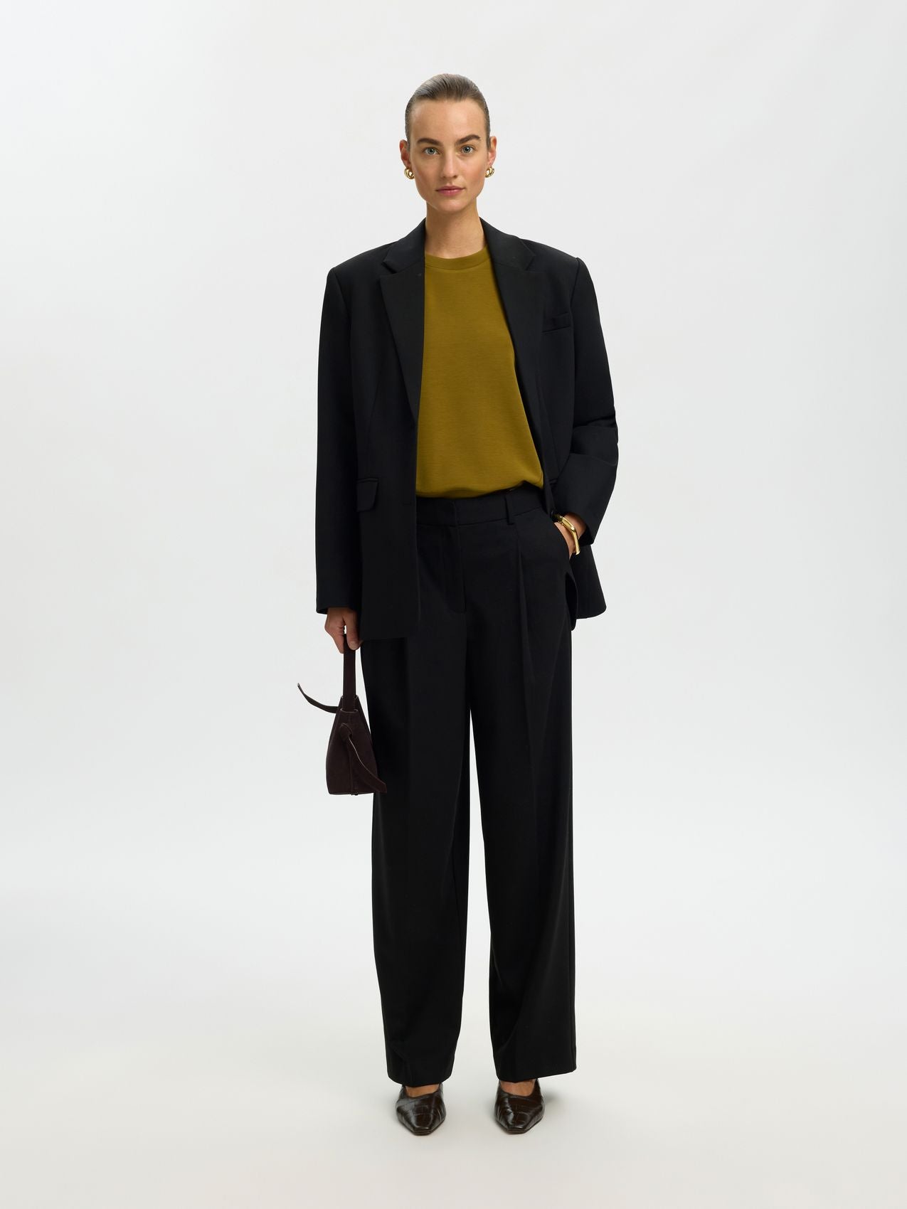 SELECTED SLWTENNY 3/4 SWEAT TOP NOOS