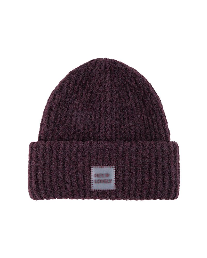 LIEBLINGSSTÜCK Strickmütze mit Frontpatch