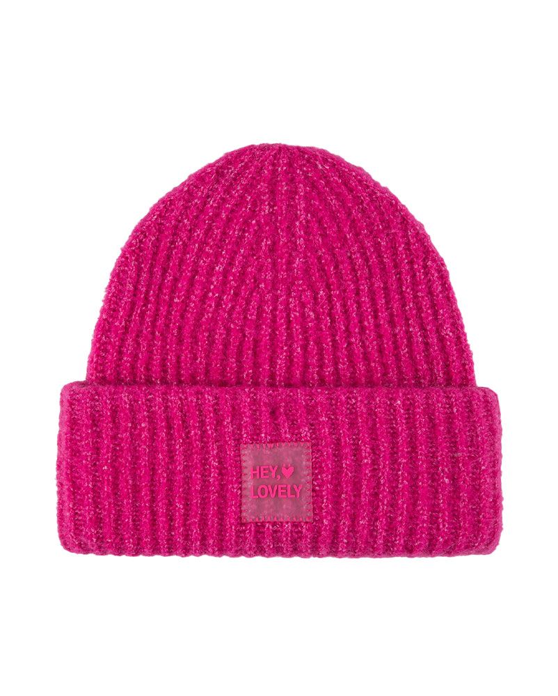 LIEBLINGSSTÜCK Strickmütze mit Frontpatch