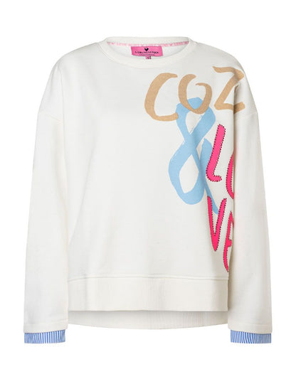 LIEBLINGSSTÜCK Sweatshirt mit Strassverzierung