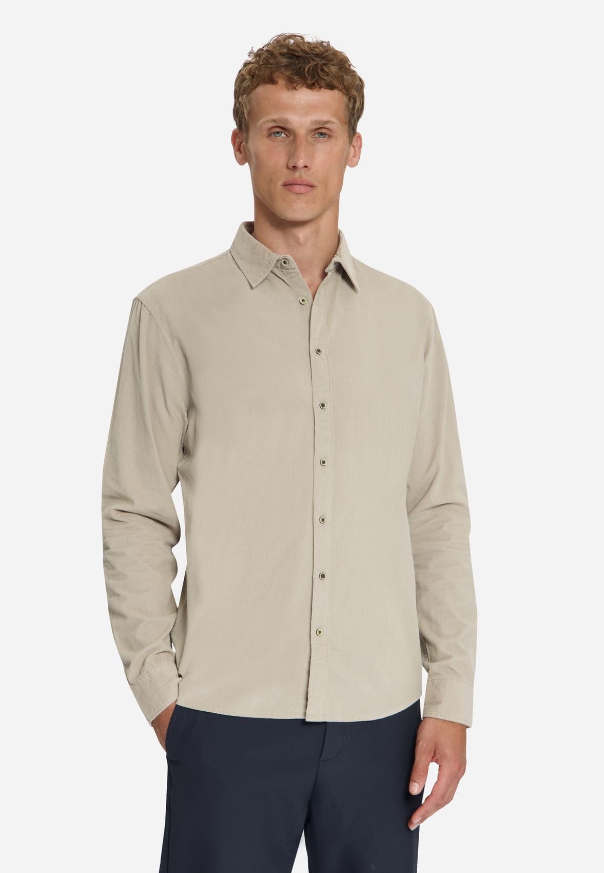 NO EXCESS Shirt Fine Corduroy XXXL