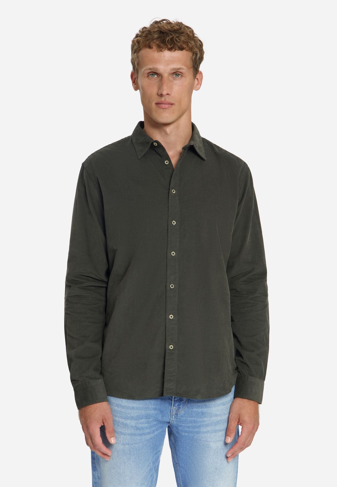 NO EXCESS Shirt Fine Corduroy M
