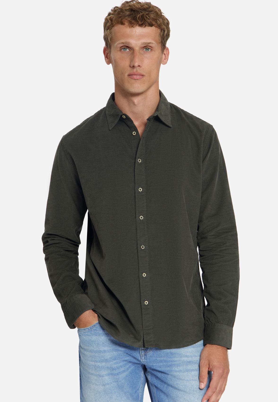 NO EXCESS Shirt Fine Corduroy