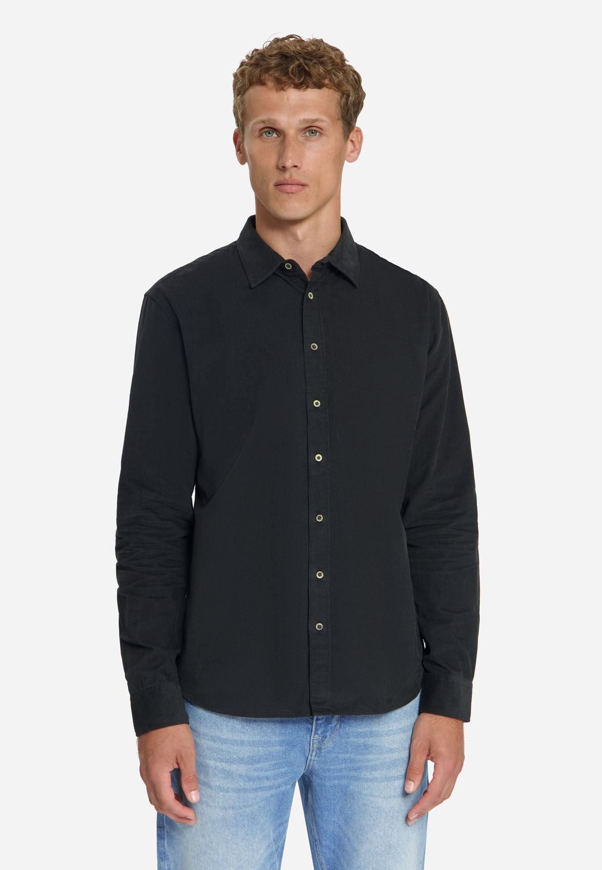 NO EXCESS Shirt Fine Corduroy XXXL