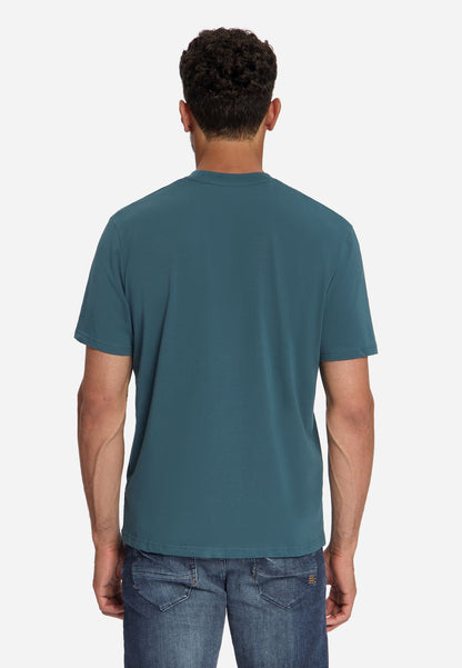 NO EXCESS T-Shirt Crewneck Solid Basic Stretch