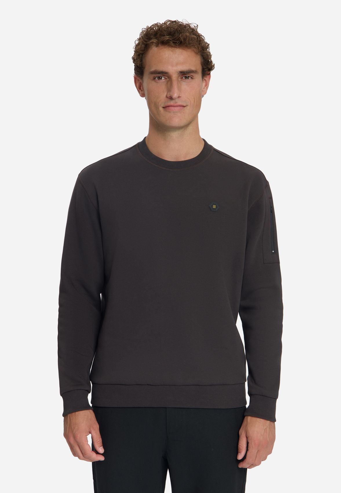 NO EXCESS Sweater Crewneck Brushed inside M