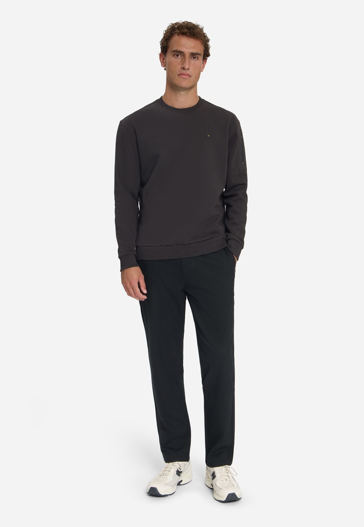 NO EXCESS Sweater Crewneck Brushed inside