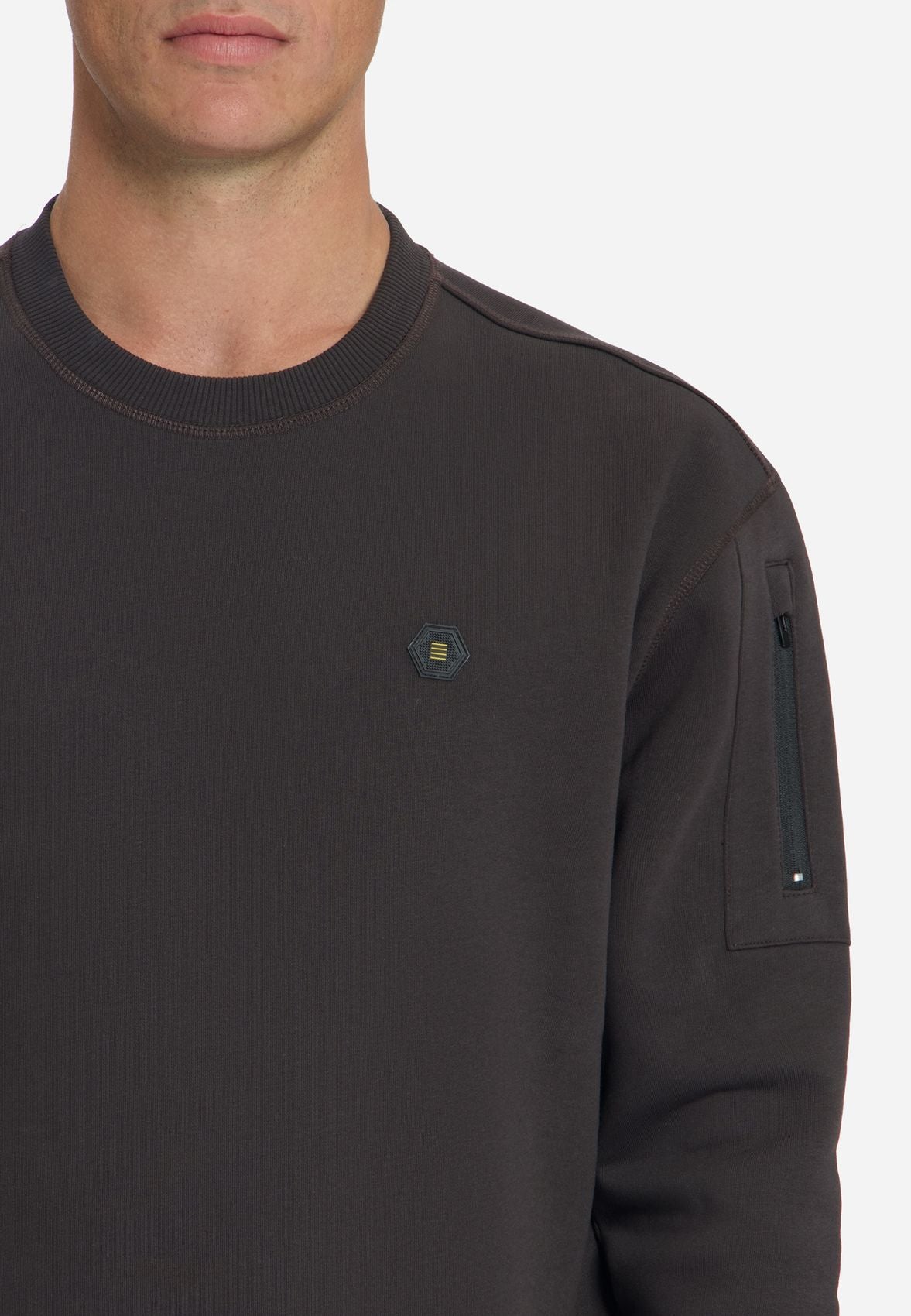 NO EXCESS Sweater Crewneck Brushed inside