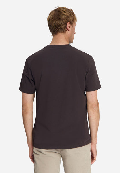 NO EXCESS T-Shirt Crewneck Solid Basic Stretch