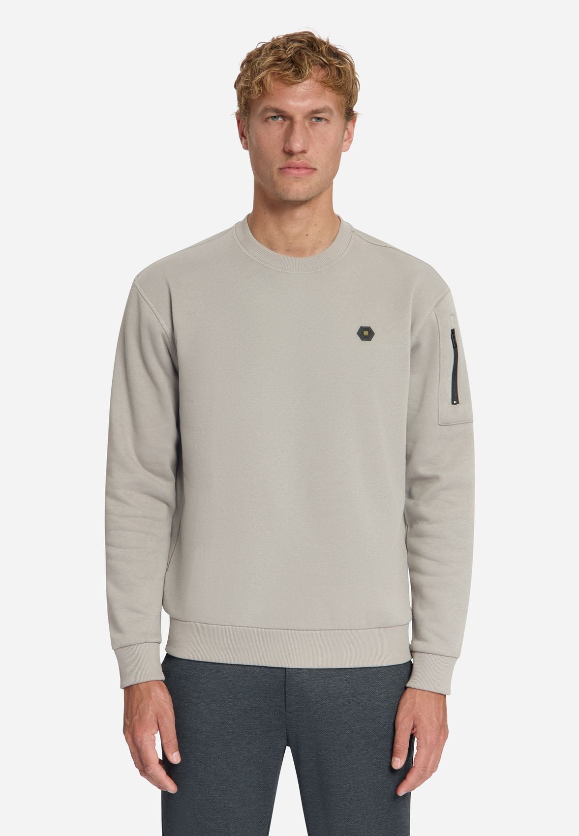 NO EXCESS Sweater Crewneck Brushed inside XXL