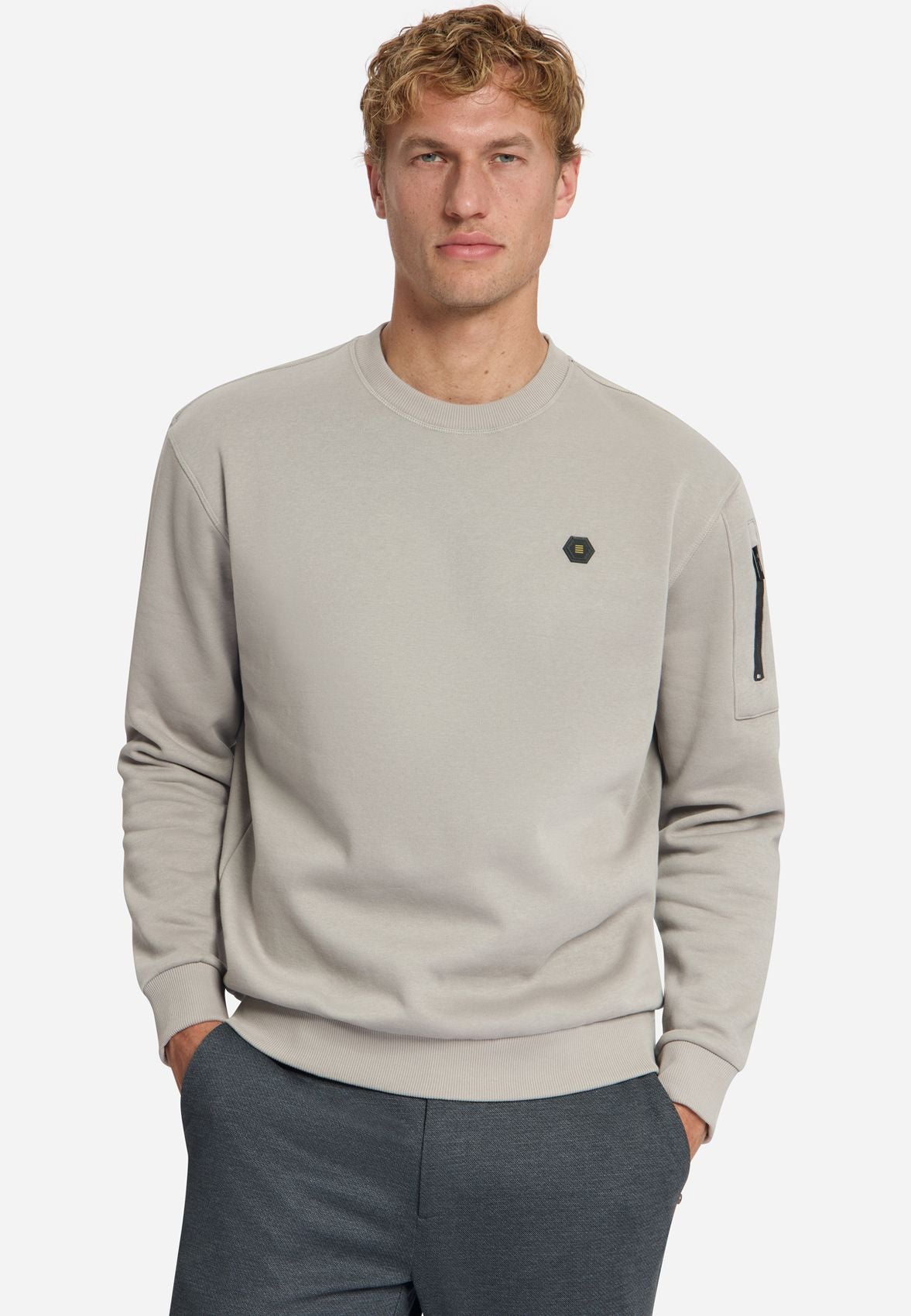 NO EXCESS Sweater Crewneck Brushed inside
