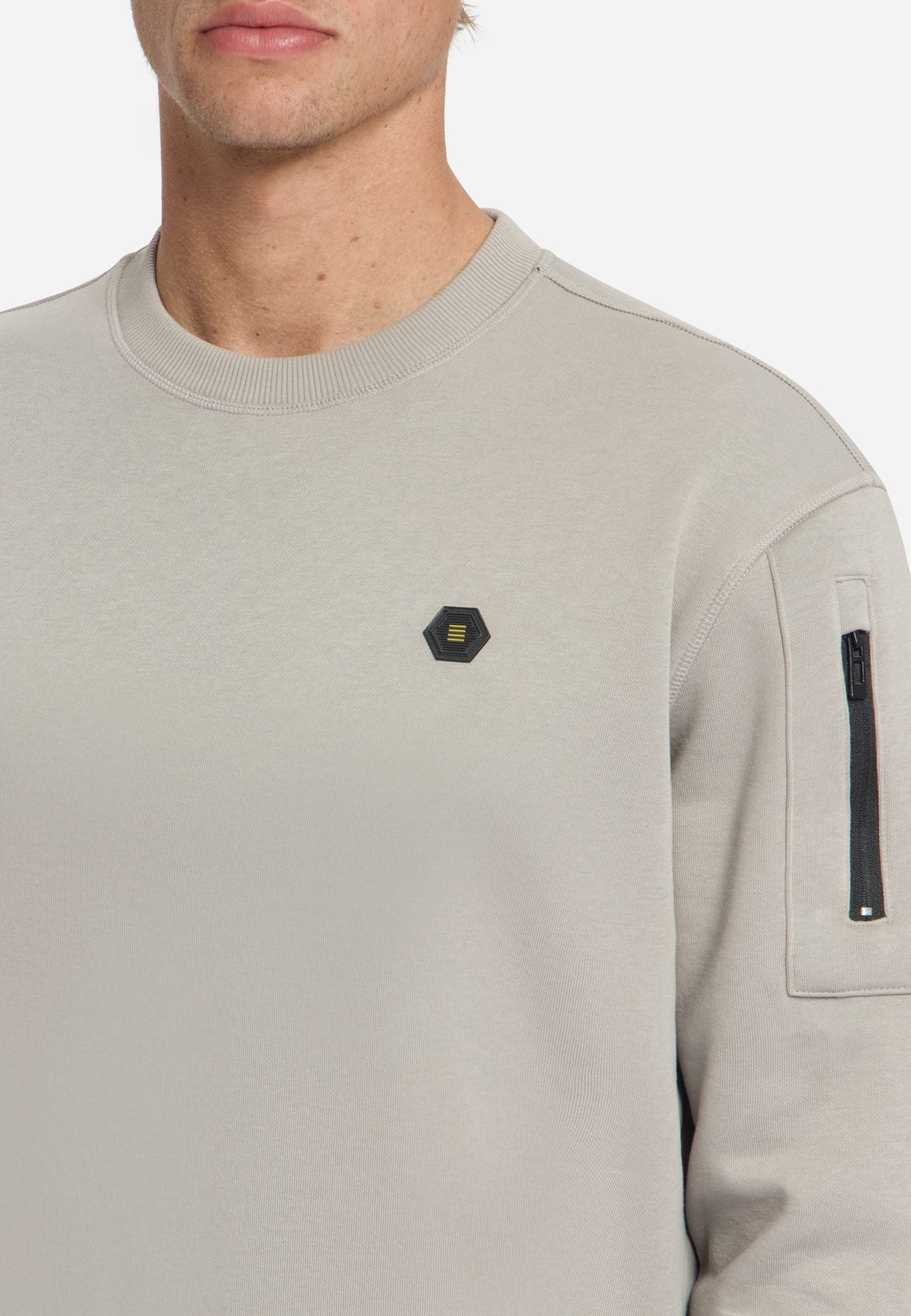NO EXCESS Sweater Crewneck Brushed inside