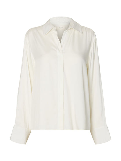 SELECTED SLWJONNA REG LS OPEN COLLAR SHIRT NOOS 42