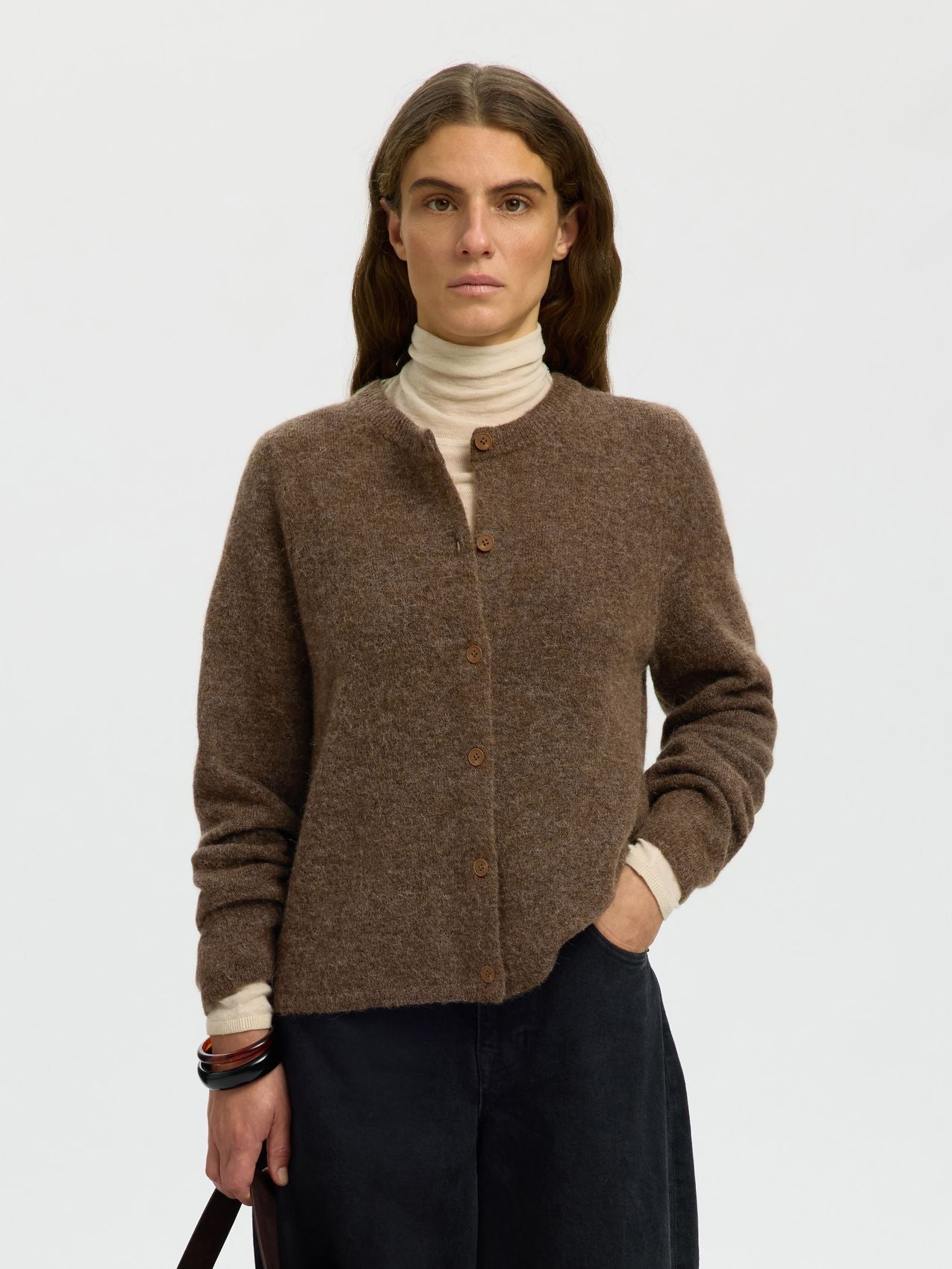 SELECTED SLWLULU NEW LS KNIT CARDIGAN NOOS