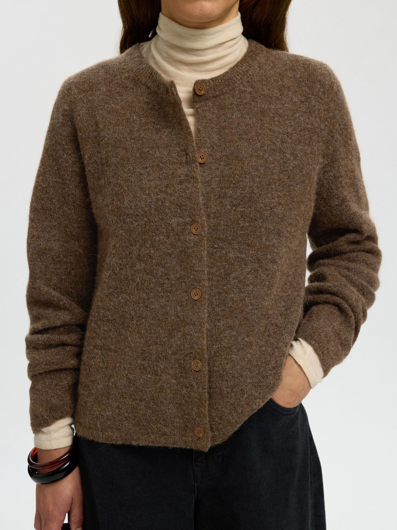 SELECTED SLWLULU NEW LS KNIT CARDIGAN NOOS